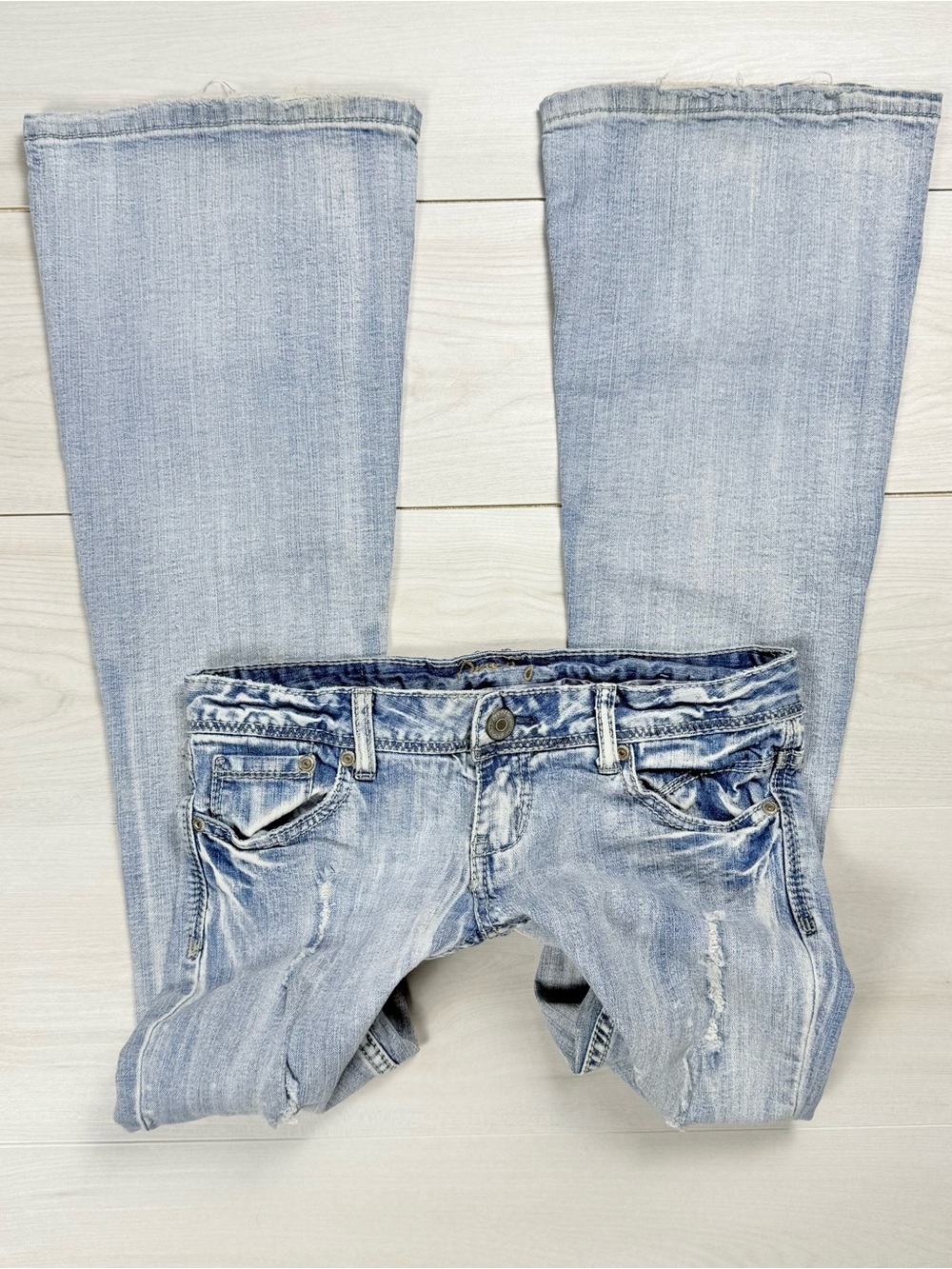 Y2K Light Wash Women's Low Rise Bootcut Denim Jeans